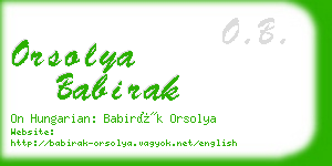 orsolya babirak business card